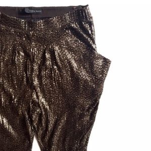 Gold sequined stylish harem pants with pockets